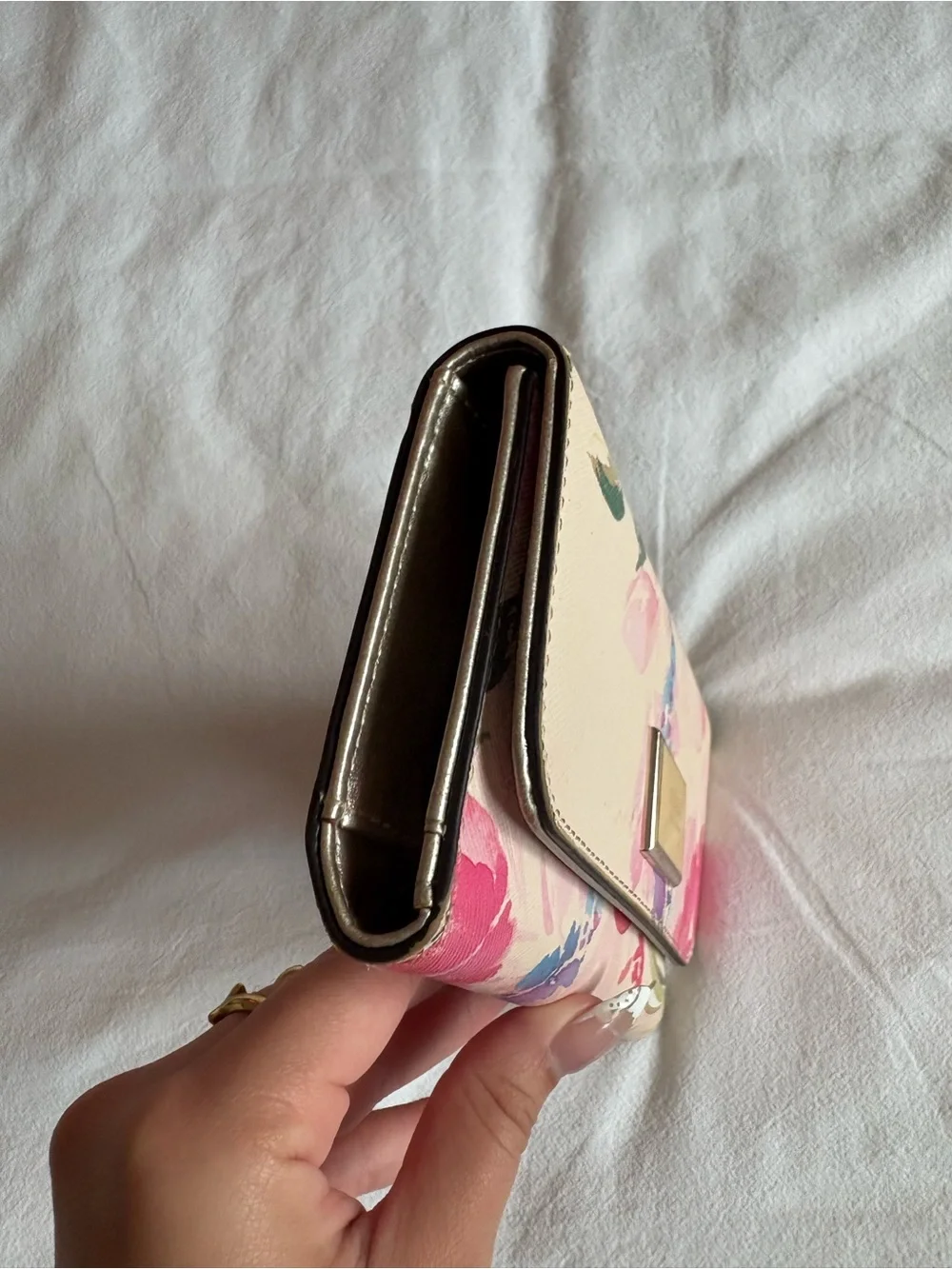 GUESS Floral Pink Cream Women's Wallet